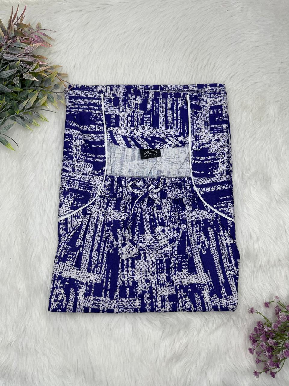 Square Neck Elastic Nighty