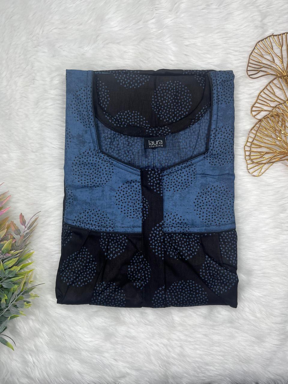 Square Neck Pleated Nighty